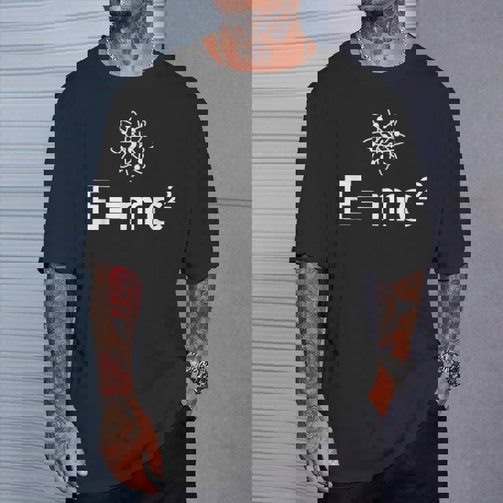 Fun EMc^2方程式 物理学 相対性 アトムロゴ EMc2 Tシャツ 彼への贈り物